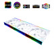 Thermalright Комплект вентилатори Fan Pack 3-in-1 3x120mm - TL-M12QW x 3 - White, Infinity Mirror, Daisy-Chain, A-RGB