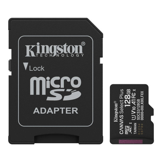 Memory card Kingston Canvas Select Plus, microSDXC 128GB Memory card Kingston Canvas Select Plus, microSDXC 128GB