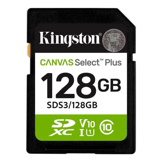 Memory card Kingston Canvas Select Plus SD 128GB Memory card Kingston Canvas Select Plus SD 128GB