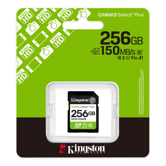 Memory card Kingston Canvas Select Plus SD 256GB Memory card Kingston Canvas Select Plus SD 256GB