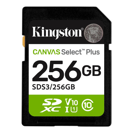 Memory card Kingston Canvas Select Plus SD 256GB Memory card Kingston Canvas Select Plus SD 256GB