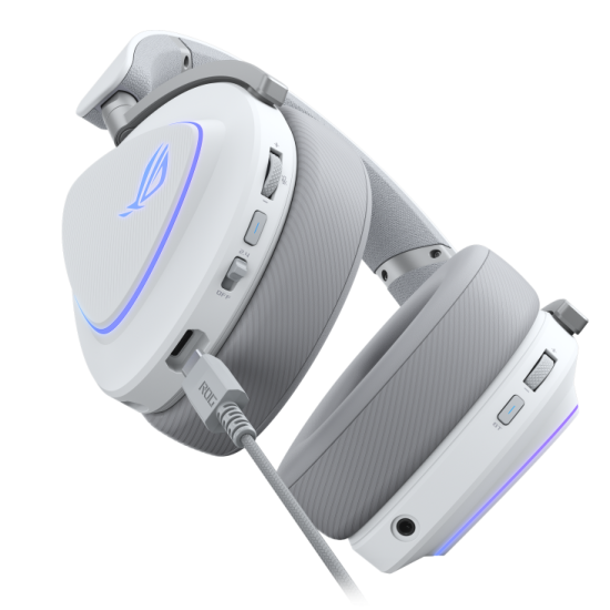Gaming Wireless Headphones ASUS ROG Delta II White - USB-C, Aura Sync RGB Gaming Wireless Headphones ASUS ROG Delta II White - USB-C, Aura Sync RGB