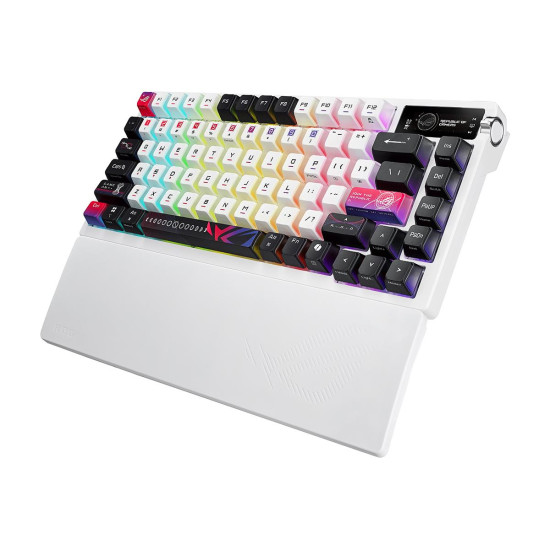 Геймърска безжична Клавиатура ASUS ROG Azoth X - White
