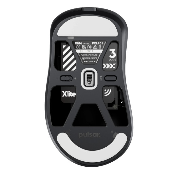 Pulsar професионална геймърска мишка Wireless Gaming Mouse Xlite v4 Size1 Black - 1K (8K compatible) Pulsar професионална геймърска мишка Wireless Gaming Mouse Xlite v4 Size1 Black - 1K (8K compatible)
