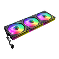 Gamemax Комплект вентилатори Fan Pack 3-in-1 3x120mm - FN12A-S3I-R Black, Reverse, Daisy-Chain, Addressable RGB Gamemax Комплект вентилатори Fan Pack 3-in-1 3x120mm - FN12A-S3I-R Black, Reverse, Daisy-Chain, Addressable RGB