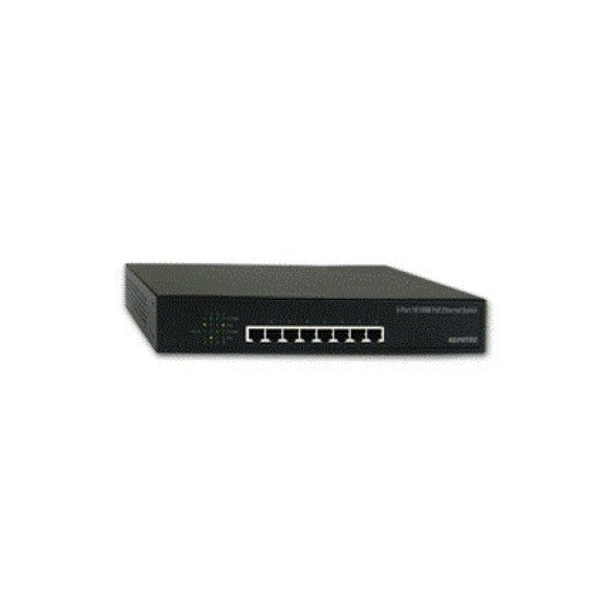REPOTEC SWITCH MBIT UNMANAGED 8 PORTS