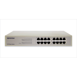 REPOTEC SWITCH MBIT UNMANAGED 16PORTS
