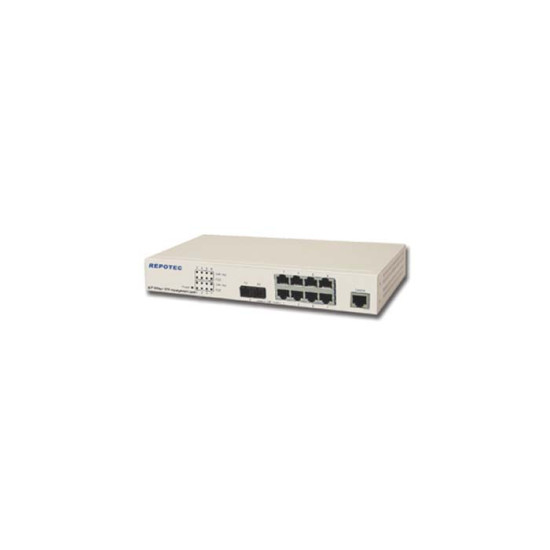 REPOTEC SWITCH MBIT MANAGED 8 PORTS