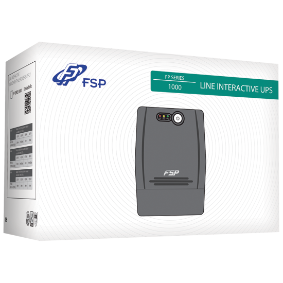 FORTRON UPS LINE INTERACTIVE 1000VA SIMULATED SINE WAVE 4xSCHUKO