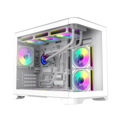 Gamemax кутия Case mATX - HYPE-M White - 3 x 120 mm Addressable RGB fans Gamemax кутия Case mATX - HYPE-M White - 3 x 120 mm Addressable RGB fans