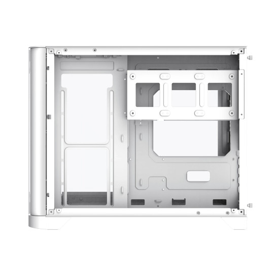 Gamemax кутия Case mATX - HYPE-M White - 3 x 120 mm Addressable RGB fans