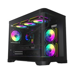 Gamemax кутия Case mATX - HYPE-M Black - 3 x 120 mm Addressable RGB fans Gamemax кутия Case mATX - HYPE-M Black - 3 x 120 mm Addressable RGB fans