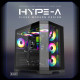 Gamemax кутия Case ATX - HYPE-A Black - 4 x 120 mm Addressable RGB fans Gamemax кутия Case ATX - HYPE-A Black - 4 x 120 mm Addressable RGB fans