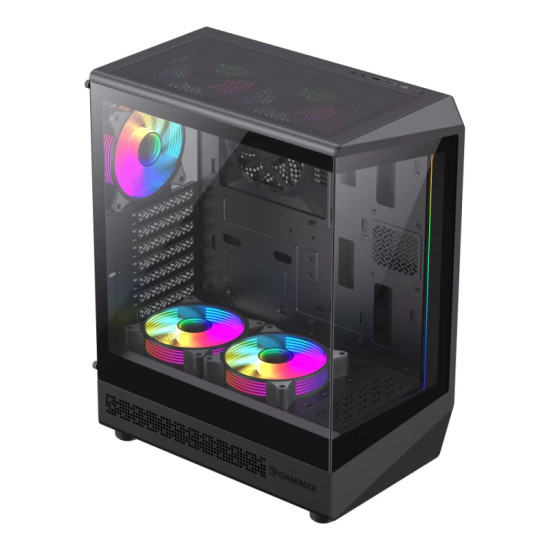 Gamemax кутия Case ATX - Vista COC AB - 5 x 120 mm A-RGB Fans, MB Plate COC Fan