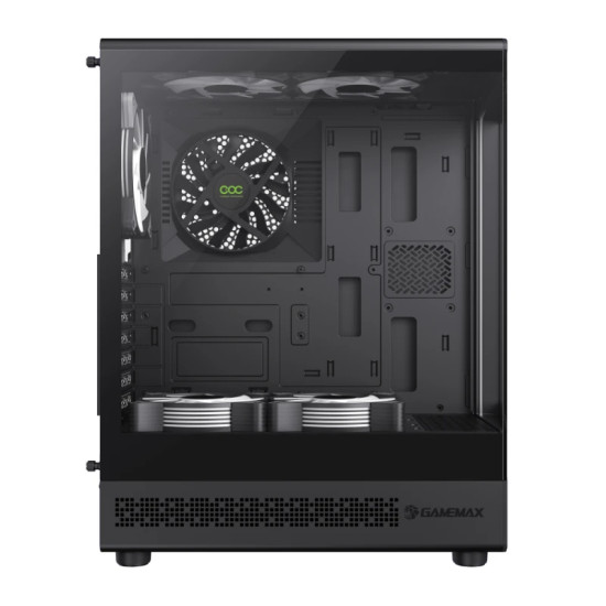 Gamemax кутия Case ATX - Vista COC AB - 5 x 120 mm A-RGB Fans, MB Plate COC Fan