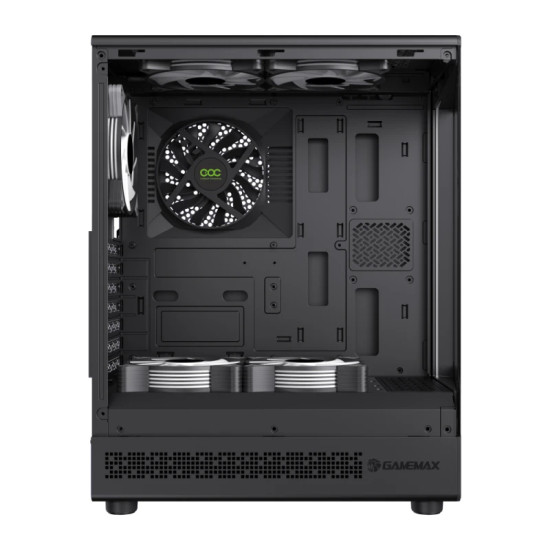 Gamemax кутия Case ATX - Vista COC AB - 5 x 120 mm A-RGB Fans, MB Plate COC Fan