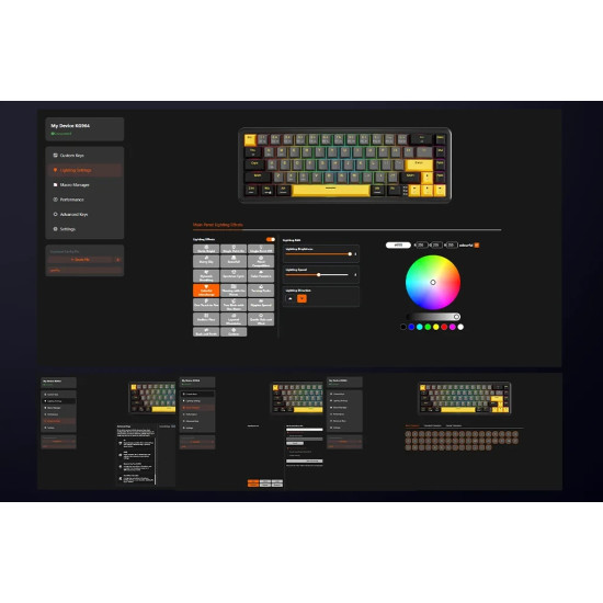 Marvo професионална геймърска механична клавиатура Professional Gaming Mechanical Keyboard Magma M40 KG964 - 8K, Magnetic Switches [Tactile]