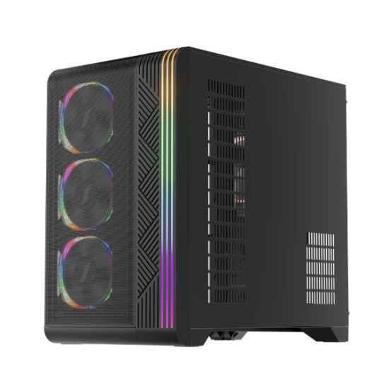 1stPlayer кутия Case ATX - VT7-BK - USB-C, Mesh, A-RGB