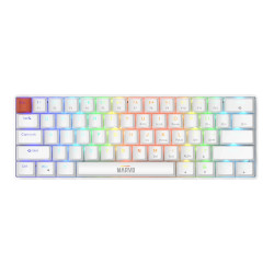 Marvo механична геймърска клавиатура Gaming Mechanical keyboard Saber 61 KG933G White - 61 keys, Red Switches [Linear]