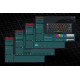 Marvo механична геймърска клавиатура Gaming Mechanical keyboard Saber 61 KG933G White - 61 keys, Red Switches [Linear]