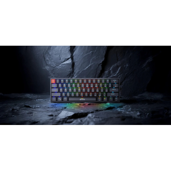 Marvo механична геймърска клавиатура Gaming Mechanical keyboard Saber 61 KG933G - 61 keys, Red Switches [Linear]