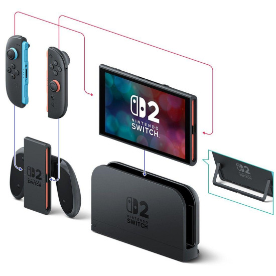 Конзола Nintendo Switch 2 + Mario Kart World 256GB - Black