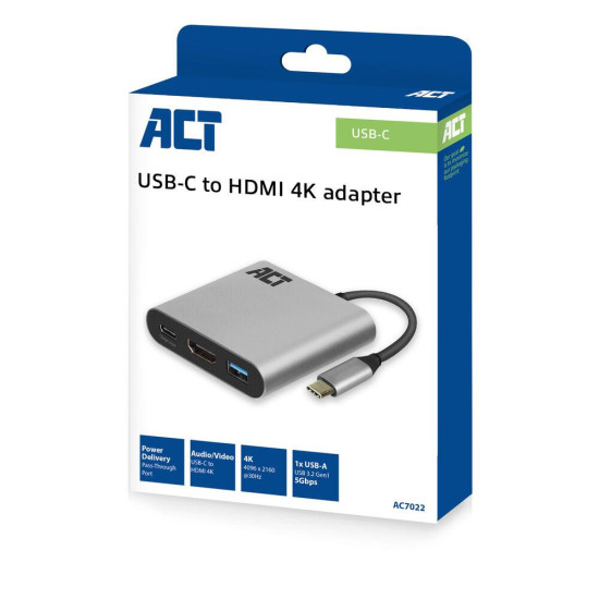 ACT Адаптер USB-C към HDMI 4K\ ACT Адаптер USB-C към HDMI 4K\