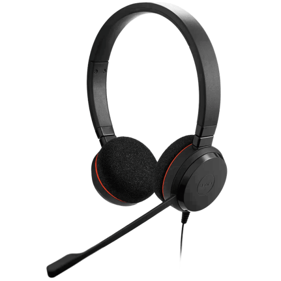 Jabra Evolve 20 UC Duo USB headset with microphone Jabra Evolve 20 UC Duo USB headset with microphone