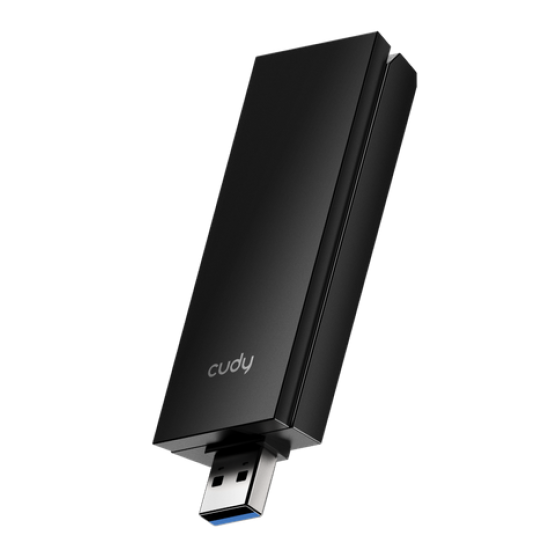 Мрежова карта Cudy WU5400, AX5400,Tri-band рутер WiFi6/6E,USB 3.0