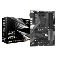 ASROCK B450 4xDDR4  6xSATA3  RAID HDMI DP  VGA 2xM2 GLAN        2xPCIEx16 4xPCIEx1