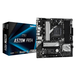 ASROCK A520 4xDDR4  4xSATA3  RAID HDMI DP  VGA  2xM2 GLAN        2xPCIEx16