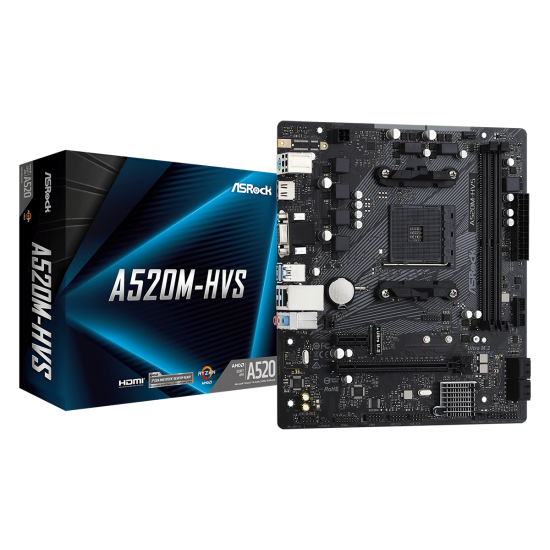 ASROCK A520 2xDDR4 4xSATA3 RAID HDMI VGA 1xM2 GLAN 1xPCIEx16 1xPCIEx1 ASROCK A520 2xDDR4 4xSATA3 RAID HDMI VGA 1xM2 GLAN 1xPCIEx16 1xPCIEx1