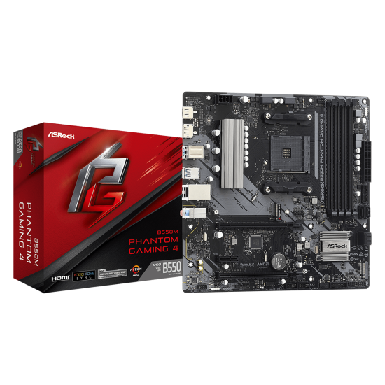 ASROCK B550 4xDDR4 6xSATA3 RAID HDMI DP 2xM2 GLAN 2xPCIEx16 1xPCIEx1 ASROCK B550 4xDDR4 6xSATA3 RAID HDMI DP 2xM2 GLAN 2xPCIEx16 1xPCIEx1