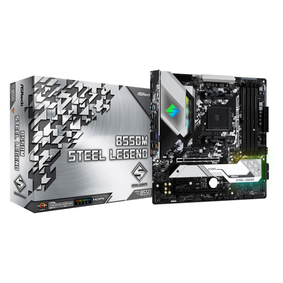 ASROCK B550 4xDDR4 4xSATA3 RAID HDMI DP 2xM2 GLAN 2xPCIEx16 1xPCIEx1 ASROCK B550 4xDDR4 4xSATA3 RAID HDMI DP 2xM2 GLAN 2xPCIEx16 1xPCIEx1