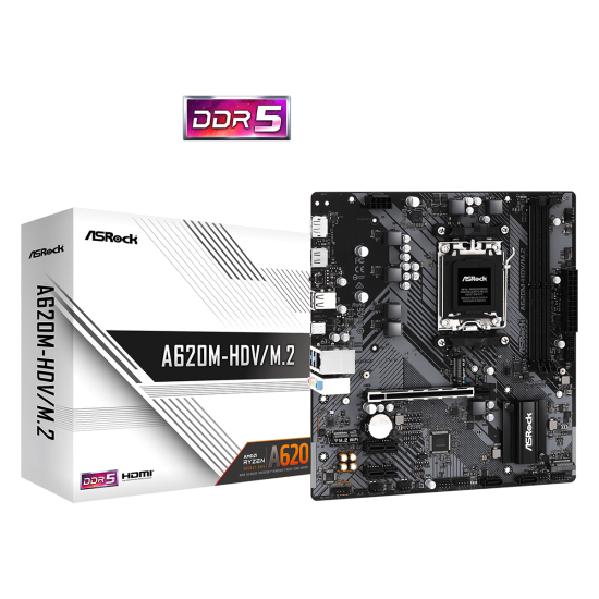 ASROCK A620 2xDDR5 2xSATA3 RAID HDMI DP 2xM2 GLAN 1xPCIEx16 2xPCIEx1 ASROCK A620 2xDDR5 2xSATA3 RAID HDMI DP 2xM2 GLAN 1xPCIEx16 2xPCIEx1