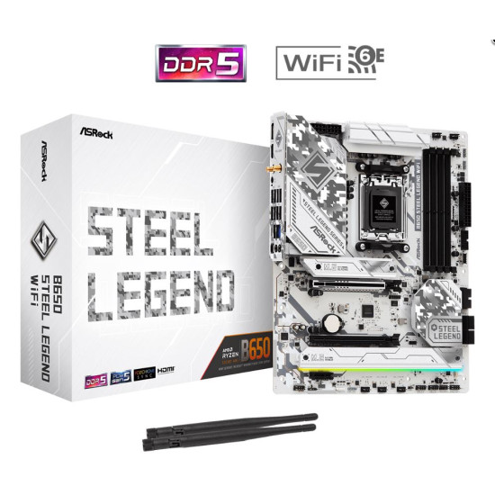 ASROCK B650 4xDDR5  4xSATA3  RAID HDMI DP            3xM2 GLAN        2xPCIEx16 1xPCIEx1 WiFI