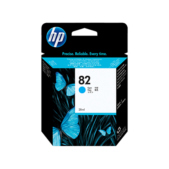 HP 82 69-ml Cyan DesignJet Ink Cartridge / 69lm HP 82 69-ml Cyan DesignJet Ink Cartridge / 69lm