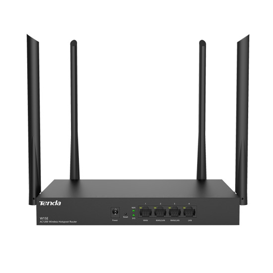 TENDA HOTSPOT ROUTER GB AC1200 4 ANTENNAS DUAL BAND 2.4GHZ 5GHZ