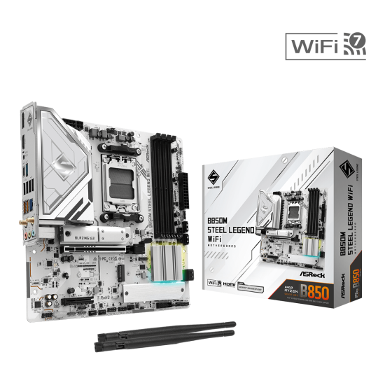 ASROCK B850 4xDDR5 4xSATA3 RAID HDMI DP 3xM2 GLAN 1xPCIEx16 1xPCIEx1 WiFI ASROCK B850 4xDDR5 4xSATA3 RAID HDMI DP 3xM2 GLAN 1xPCIEx16 1xPCIEx1 WiFI