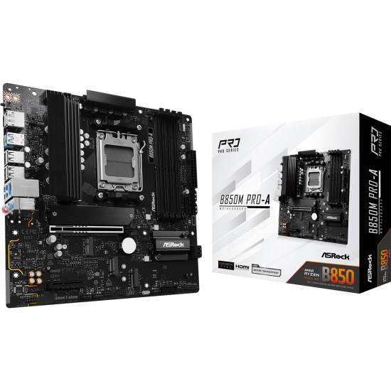 ASROCK B850 4xDDR5 4xSATA3 RAID HDMI DP 3xM2 GLAN 1xPCIEx16 1xPCIEx1 ASROCK B850 4xDDR5 4xSATA3 RAID HDMI DP 3xM2 GLAN 1xPCIEx16 1xPCIEx1