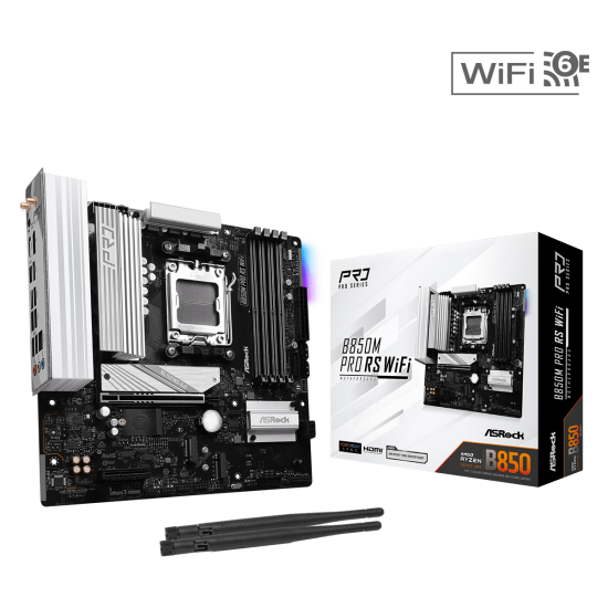 ASROCK B850 4xDDR5 4xSATA3 RAID HDMI DP 3xM2 GLAN 1xPCIEx16 1xPCIEx1 WiFi ASROCK B850 4xDDR5 4xSATA3 RAID HDMI DP 3xM2 GLAN 1xPCIEx16 1xPCIEx1 WiFi