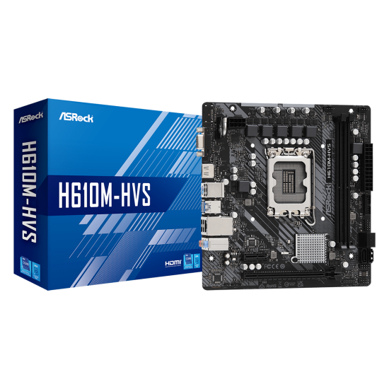 ASROCK H610 2xDDR4 4xSATA3 HDMI VGA GLAN 1xPCIEx16 1xPCIEx1 ASROCK H610 2xDDR4 4xSATA3 HDMI VGA GLAN 1xPCIEx16 1xPCIEx1