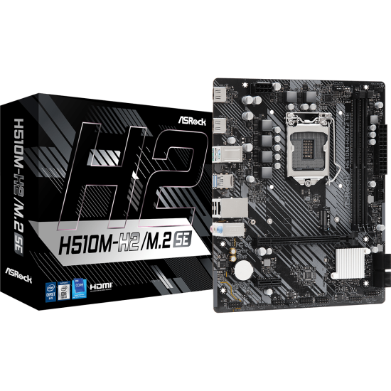 ASROCK H510 2xDDR4 4xSATA3 2xHDMI 1xM2 GLAN 1xPCIEx16 1xPCIEx1 ASROCK H510 2xDDR4 4xSATA3 2xHDMI 1xM2 GLAN 1xPCIEx16 1xPCIEx1