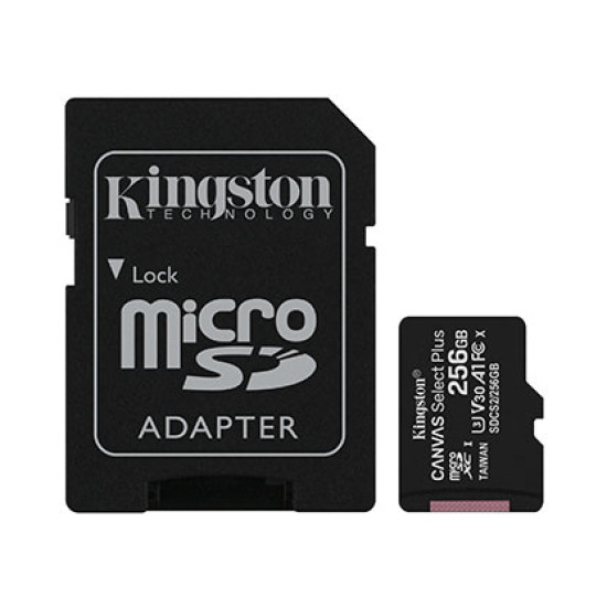 KINGSTON SDMICRO 256GB UHS-I CL10 PLASTIC KINGSTON SDMICRO 256GB UHS-I CL10 PLASTIC