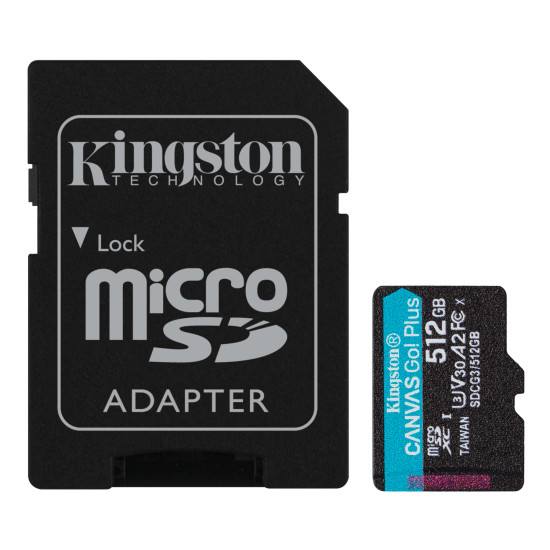 KINGSTON SDMICRO 512GB UHS-I CL10 PLASTIC KINGSTON SDMICRO 512GB UHS-I CL10 PLASTIC