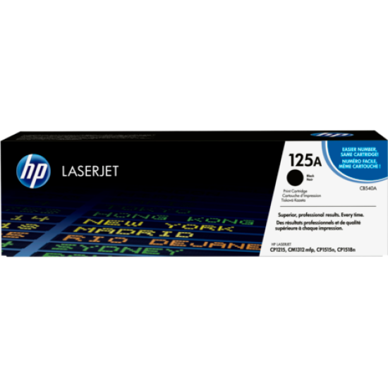 HP 125A Black Original LaserJet Toner Cartridge / 2 200 pages / CLJ CP1215, CP1515N, CM1312, CM1312