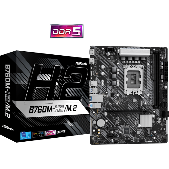 ASROCK B760 2xDDR5 4xSATA3 2xHDMI 2xM2 GLAN 1xPCIEx16 2xPCIEx1 ASROCK B760 2xDDR5 4xSATA3 2xHDMI 2xM2 GLAN 1xPCIEx16 2xPCIEx1