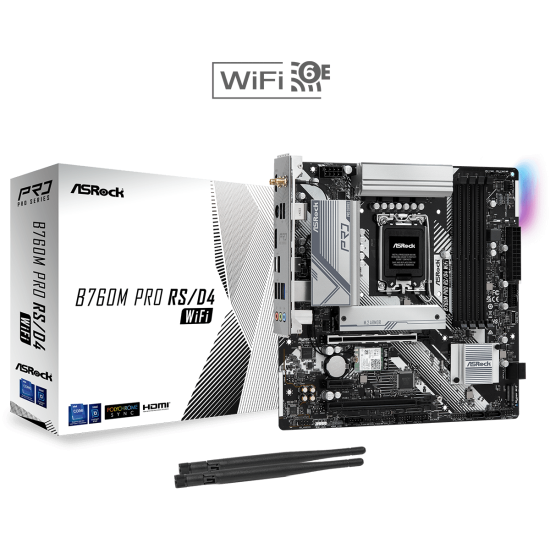 ASROCK B760 4xDDR4 4xSATA3 HDMI DP 2xM2 GLAN 2xPCIEx16 1xPCIEx1 WiFi ASROCK B760 4xDDR4 4xSATA3 HDMI DP 2xM2 GLAN 2xPCIEx16 1xPCIEx1 WiFi