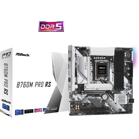 ASROCK B760 4xDDR5 4xSATA3 RAID HDMI DP 3xM2 GLAN 2xPCIEx16 ASROCK B760 4xDDR5 4xSATA3 RAID HDMI DP 3xM2 GLAN 2xPCIEx16