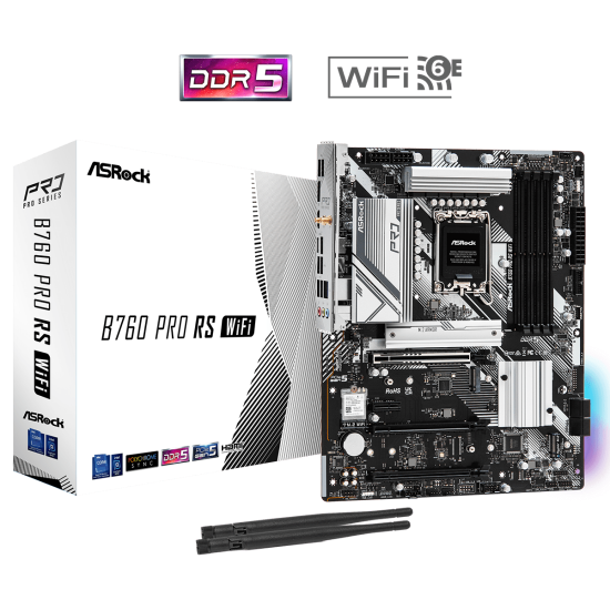 ASROCK B760 4xDDR5 4xSATA3 RAID HDMI DP 3xM2 GLAN 3xPCIEx16 1xPCIEx1 WiFi ASROCK B760 4xDDR5 4xSATA3 RAID HDMI DP 3xM2 GLAN 3xPCIEx16 1xPCIEx1 WiFi